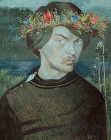 Self-portrait, 1906. Creator: Ivar Arosenius