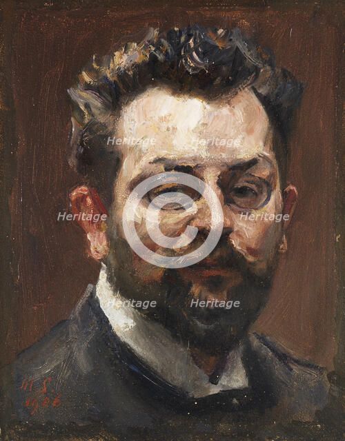 Self-Portrait, 1906. Creator: Slevogt, Max (1868-1932).
