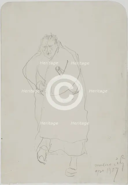 Self-Portrait, 1907. Creator: Anders Leonard Zorn.