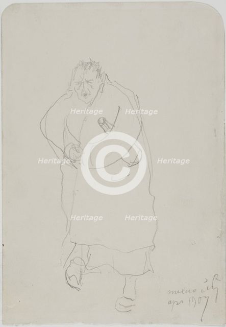Self-Portrait, 1907. Creator: Anders Leonard Zorn.