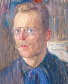 Self-portrait, 1907. Creator: Bogomazov, Alexander Konstantinovich (1880-1930)