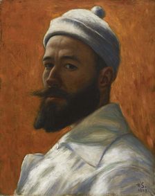 Self-Portrait, 1907. Creator: Hugo Simberg