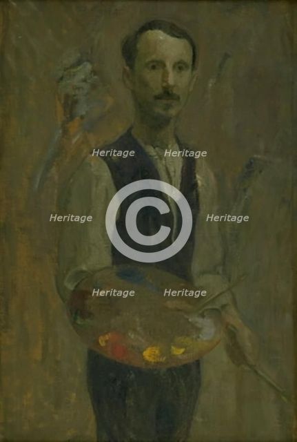 Self-Portrait, 1908. Creator: Karl Isakson.