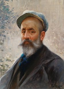 Self-portrait, 1908. Creator: Zonaro; Fausto (1854-1929)