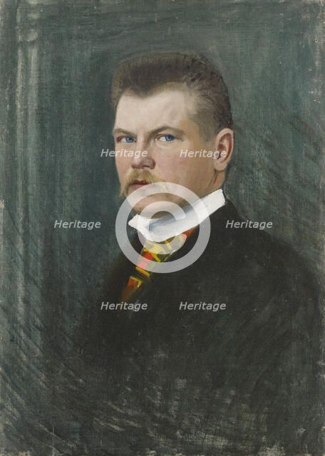 Self Portrait, 1900-1909. Creator: Juho Kyyhkynen.
