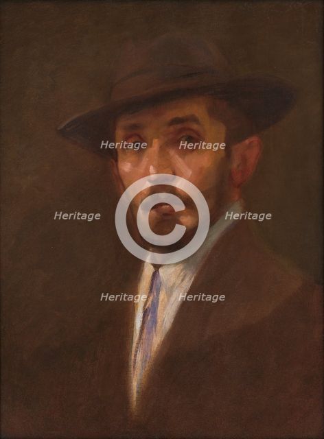 Self-Portrait, 1900-1910. Creator: Milan Thomka Mitrovsky.