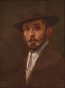 Self-Portrait, 1900-1910. Creator: Milan Thomka Mitrovsky