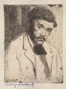 Self-Portrait, 1900. Creator: Abraham Walkowitz