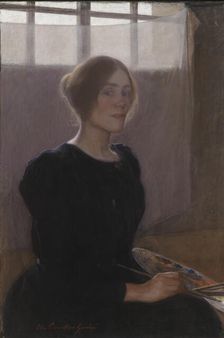 Self-Portrait, 1900. Creator: Elin Danielson-Gambogi
