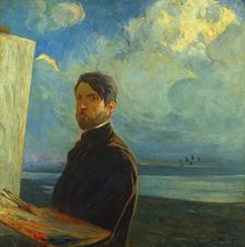 Self-portrait, 1901. Creator: Chini, Galileo (1873-1956)