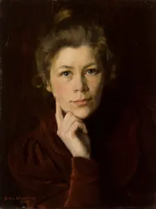Self-Portrait, 1901. Creator: Dora Wahlroos