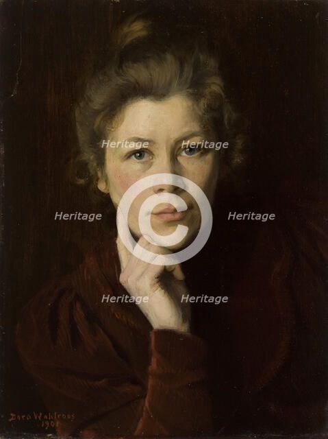 Self-Portrait, 1901. Creator: Dora Wahlroos.