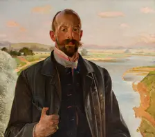 Self-Portrait, 1901. Creator: Jacek Malczewski