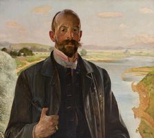 Self-Portrait, 1901. Creator: Jacek Malczewski