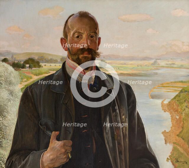 Self-Portrait, 1901. Creator: Jacek Malczewski.