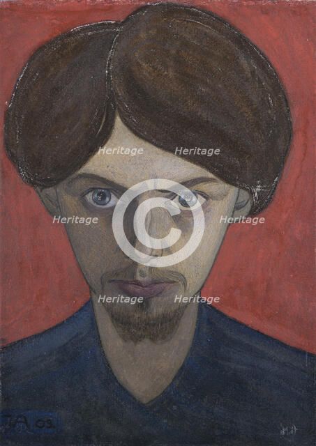 Self-portrait, 1902. Creator: Arosenius; Ivar (1878-1909).