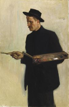 Self-Portrait, 1902. Creator: Vilho Sjöström