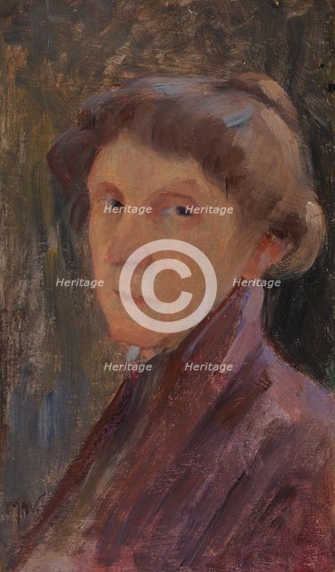 Self-Portrait, 1903. Creator: Maria Wiik.