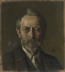 Self portrait, 1903. Creator: Peter Alfred Schou