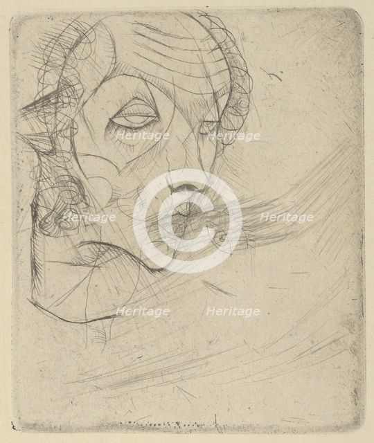 Self-portrait, 1914. Creator: Egon Schiele.