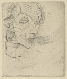 Self-portrait, 1914. Creator: Egon Schiele
