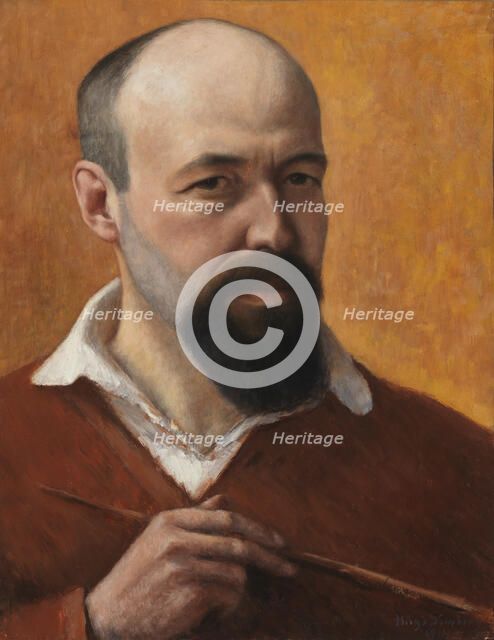 Self-Portrait, 1914. Creator: Hugo Simberg.