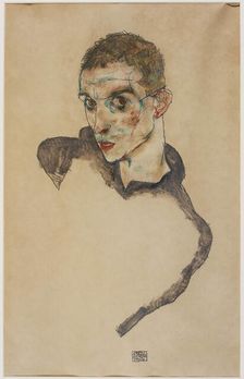 Self-portrait, 1914. Creator: Schiele, Egon (1890-1918)
