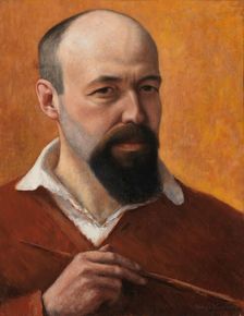 Self-Portrait, 1914. Creator: Simberg, Hugo (1873-1917)