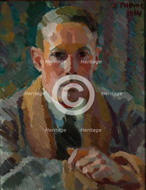 Self-Portrait, 1914. Creator: Verner Thome.