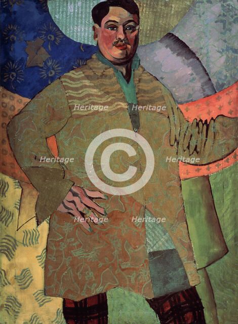 Self-portrait, 1915. Artist: Lentulov, Aristarkh Vasilyevich (1882-1943)