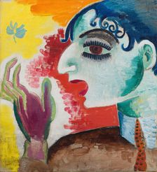 Self-Portrait, 1915. Creator: Grünewald, Isaac (1889-1946)