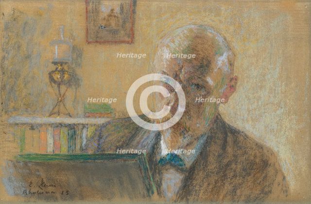 Self-portrait, 1915. Creator: Emile Claus.