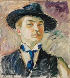 Self-Portrait, 1915. Creator: Kosti Merilainen