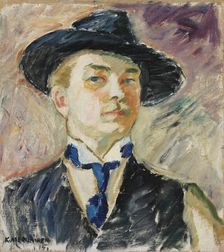 Self-Portrait, 1915. Creator: Kosti Merilainen