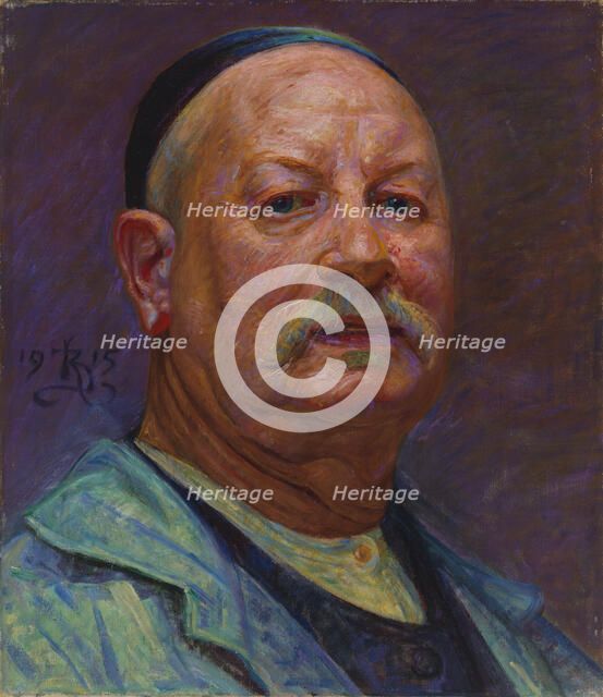 Self-Portrait, 1915. Creator: Kristian Zahrtmann.