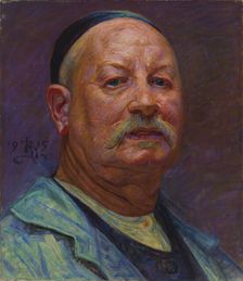 Self-Portrait, 1915. Creator: Kristian Zahrtmann