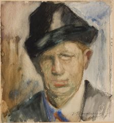 Self-Portrait, 1915. Creator: Jalmari Ruokokoski