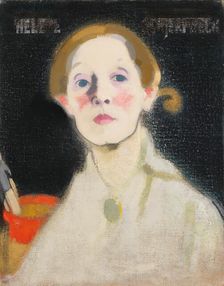 Self-Portrait, 1915. Creator: Schjerfbeck, Helene (1862-1946)