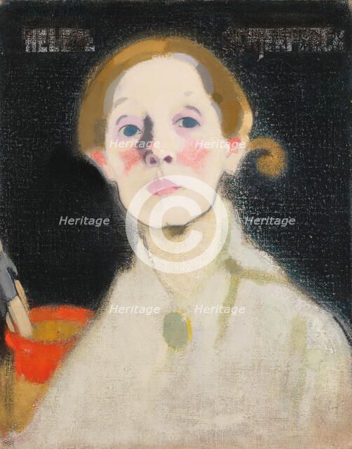 Self-Portrait, 1915. Creator: Schjerfbeck, Helene (1862-1946).