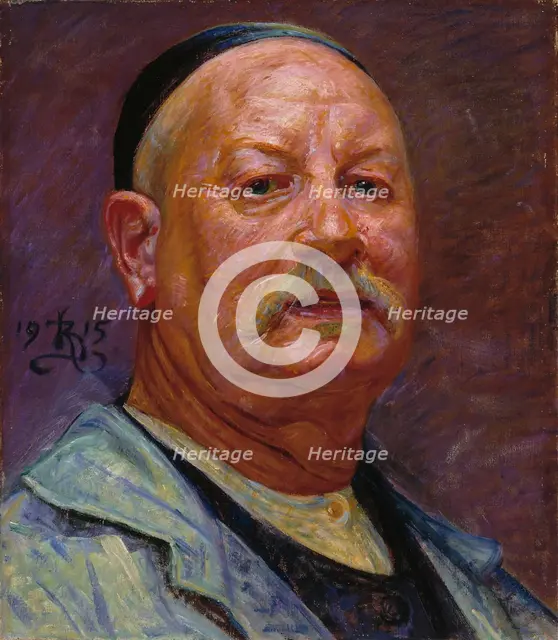 Self-portrait, 1915. Creator: Zahrtmann; Kristian (1843-1917).