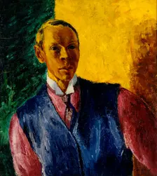 Self-Portrait, 1916-1917. Creator: William Lonnberg