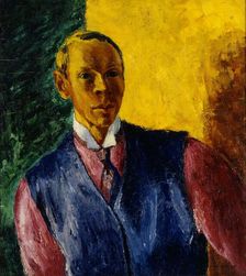Self-Portrait, 1916-1917. Creator: William Lonnberg