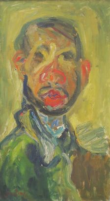 Self-Portrait, 1916. Creator: Chaim Soutine