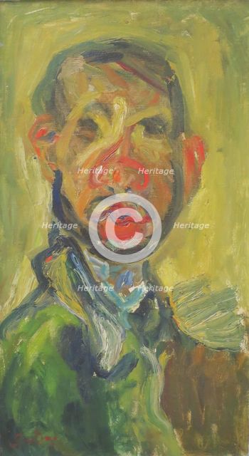 Self-Portrait, 1916. Creator: Chaim Soutine.