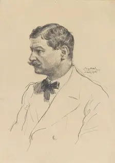 Self-Portrait, 1916. Creator: Engelhart, Josef (1864-1941)