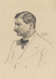 Self-Portrait, 1916. Creator: Engelhart, Josef (1864-1941)