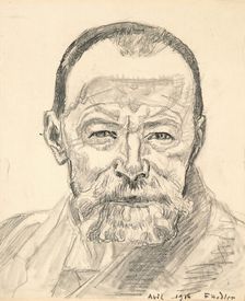 Self-portrait, 1916. Creator: Hodler, Ferdinand (1853-1918)