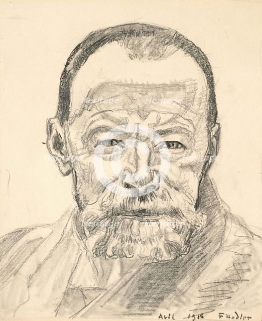 Self-portrait, 1916. Creator: Hodler, Ferdinand (1853-1918).