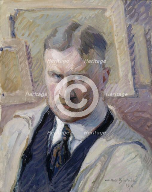 Self-Portrait, 1916. Creator: Vilho Sjöström.