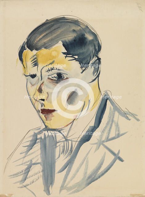 Self Portrait, 1917-1923. Creator: Sulho Sipila.
